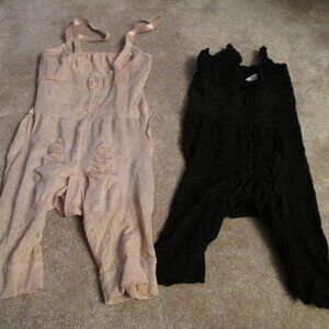 Unbranded Shapewear 2XL 1236 black and beige set of 2